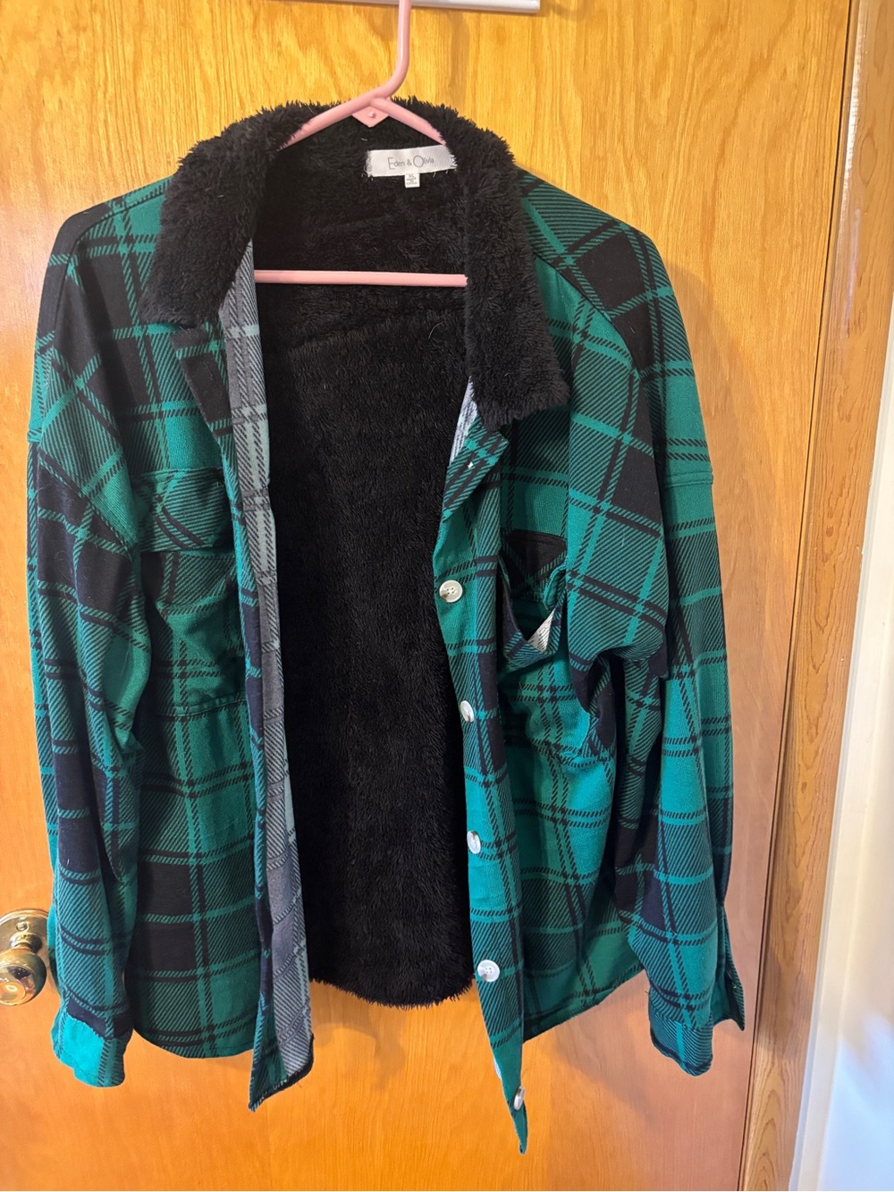 Eden & Olivia Black Sherpa Jacket
